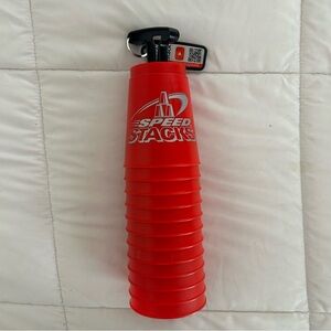Speed Stacks Set of 12 WSSA Official Red Cups With Quick Release Holder